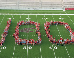 WSU's Greek system students kick off a celebration of a century of Greek life at Washington State. Robert Hubner WSU's Greek system students kick off a celebration of a century of Greek life at Washington State. Robert Hubner