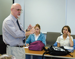 Last fall, Professor Wes Leid commuted from Pullman to Spokane every Thursday evening to teach 'Medical Ethics and The Holocaust' in WSU's College of Nursing. Robert Hubner
