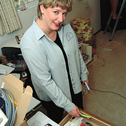 Bishop helps clients bring order to their home and work place. By Kathryn Sauber Bishop helps clients bring order to their home and work place. By Kathryn Sauber