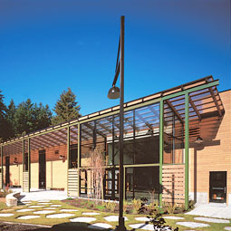 Discovery Park Visitor Center. Courtesy of Princeton Architectural Press. See Sheri Olson, Miller/Hull: Architects of the Pacific Northwest. New York: Princeton Architectural Press, 2001.