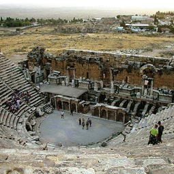Income from visitors to Hieropolis's baths helped build its theater.