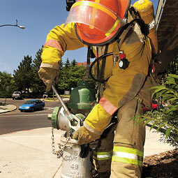 Training and drills are a big part of being a student firefighter.