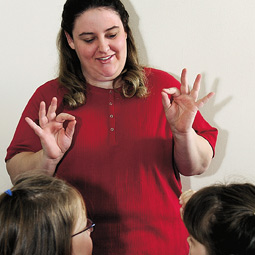 Nancy Kikendall wants to become a legal interpreter for the deaf. Nancy Kikendall wants to become a legal interpreter for the deaf.
