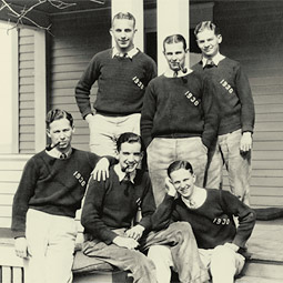 Murrow and his Kappa Sigma fraternity brothers at Washington State College.