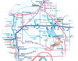 The Columbia Basin Wildlife Areas are a vast collection of some 200,000 state-managed acres in a rough radius around Moses Lake.