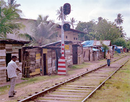 A scene from Katugoda, a suburb of Galle, Sri Lanka, where Steve Overfelt has been helping recovery from the 2004 tsunami. Katugoda was largely flattened.
