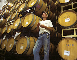 At Kiona Winery, Scott Williams '80 leans against his future.