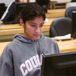 Students in Nancy Fisher's class learn to make spreadsheets and design Web pages, skills that can land them jobs after high school.