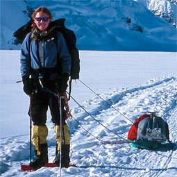 Danielle Fisher on Mount McKinley in 2004. At 20,030 feet, it's the highest peak in North America.