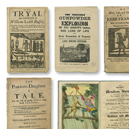 Chapbooks, according to the noted bibliographer John Carter, are 'small pamphlets of popular, sensational, juvenile, moral or educational character, originally distributed by chapmen or hawkers, not by booksellers.' Chapbooks, according to the noted bibliographer John Carter, are 'small pamphlets of popular, sensational, juvenile, moral or educational character, originally distributed by chapmen or hawkers, not by booksellers.'
