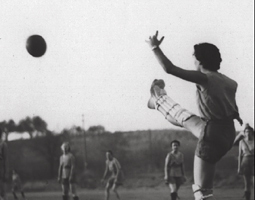 Soccer match, 1937.
