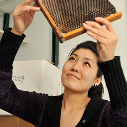 Graduate student Judy Wu. Photo Robert Hubner.