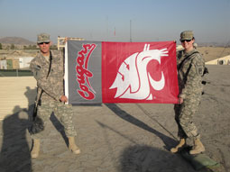 1st Lt. Nicole Schmitz was in Army ROTC at WSU and graduated in 2008. She is currently deployed at the front at Camp Salerno in Afghanistan. 1st Lt. Nicole Schmitz was in Army ROTC at WSU and graduated in 2008. She is currently deployed at the front at Camp Salerno in Afghanistan.