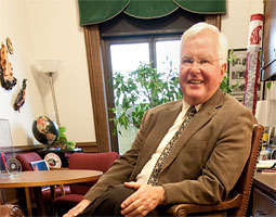 State Rep. Sam Hunt '67 in his office. Robert Hubner