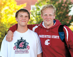 Brothers Marc and Richard Randecker are both at WSU thanks to the WAMU Alumni scholarship. Photo Robert Hubner