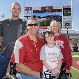 Utley with his family. By Robert Hubner