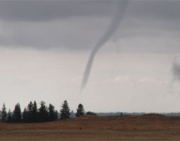 A tornado near Lake Roosevelt in the spring of 2003. <em>National Weather Service/NOAA</em>