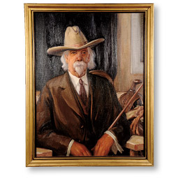 This portrait of Felix Warren, one of last of the Oregon Trail stagecoach drivers, is among more than 50 that Worth D. Griffin painted of Washington pioneers. <em>Courtesy WSU Museum of Art</em>