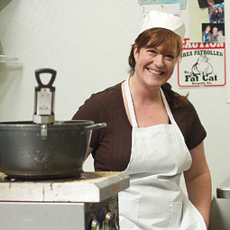 Vannoy in her fudge kitchen. <em>Matt Hagen</em>