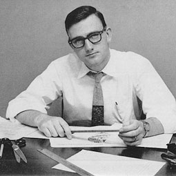 Patrick McManus as editor of The PowWow at Washington State College. Courtesy WSU Manuscripts, Archives, and Special Collections