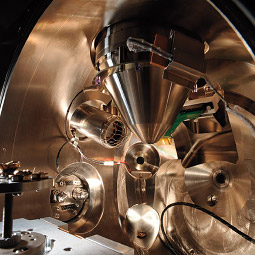 Inside a scanning electron microscope. <em>Robert Hubner</em>
