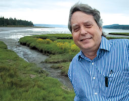 Chris Dunagan at the Theler Wetlands. <em>Staff photo</em>