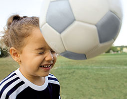 Strength training paired with improved flexibility may reduce concussions in young athletes. Photo Rick Gomez/Blend Images