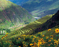 Urubamba Valley in the Peruvian Andes, near the Inca capital of Cusco and below the ancient city of Machu Picchu. <em>From thoughtunbound.com</em> Urubamba Valley in the Peruvian Andes, near the Inca capital of Cusco and below the ancient city of Machu Picchu. <em>From thoughtunbound.com</em>