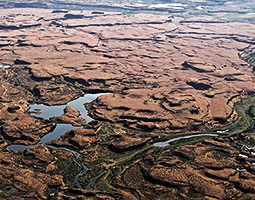 Basalt butte-and-basin channeled scablands of the Drumheller Channels National Natural Landmark in the Columbia Plateau. <em>Photo Bruce Bjornstad</em>