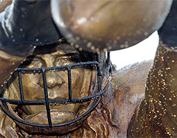 A sculpture of former WSU Cougar and New Orleans Saint Steve Gleason sits outside the Superdome in New Orleans. <em>Photo Ted Jackson/The Times-Picayune</em> A sculpture of former WSU Cougar and New Orleans Saint Steve Gleason sits outside the Superdome in New Orleans. <em>Photo Ted Jackson/The Times-Picayune</em>
