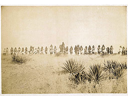 “Geronimo was pretty much the main leader ... He seemed to be the most intelligent and resourceful as well as the most vigorous and farsighted. In times of danger he was the man to be relied upon.” —Jason Betzinez, an Apache warrior, from his autobiography I Fought with Geronimo. Photo: “Geronimo with Warriors.” <em>Photo C. S. Fly, courtesy Library of Congress</em>
