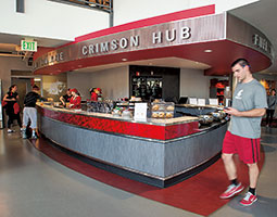 What’s New? The Crimson Hubdelivers nutritious food to athletes in the Bohler weight room. Read about sports nutrition here. Photo Robert Hubner What’s New? The Crimson Hubdelivers nutritious food to athletes in the Bohler weight room. Read about sports nutrition here. Photo Robert Hubner