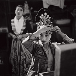 A hundred years ago, the costumes were adorned with real jewels. Today they're still handmade and very elaborate.