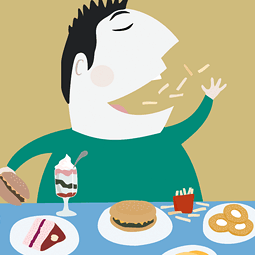 How we eat is what we are illustration