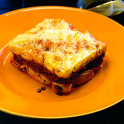 Lentil pasticcio. <em>from</em> The Pea & Lentil Cookbook: From Everyday to Gourmet <em> published by the USA Dry Pea & Lentil Council, Randall Duckworth, editor. Photos from the book, by Mark LaMoreaux.</em>