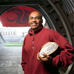 Rueben Mayes is the fifth Washington State Cougar to be named to the College Football Hall of Fame, joining coaches Orin 'Babe' Hollingberry and Forest 'Evy' Evashevsky, center Mel Hein '30, and tackle Glen Edwards '31.
