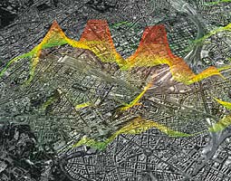 3. Image of the cell phone usage over Rome’s Termini station is courtesy of Real-Time-Rome by the SENSEable City Lab, MIT 2006 image by Andres Sevtsuk