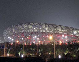 National Stadium, the track and field venue affectionately dubbed the Bird’s Nest, on the Olympic Green in Beijing.