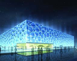 Aquatic Center on the Olympic Green. Beijing Organizing Committee