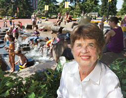 Since 1990, Florence Wager has volunteered in support of projects like the Esther Short Park. Bill Wagner Since 1990, Florence Wager has volunteered in support of projects like the Esther Short Park. Bill Wagner