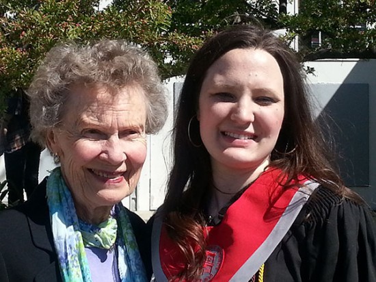 Nancy Turnquist Sandbloom '53 and Allison Dore '13