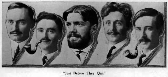 The mustache-growing contest at WSC
