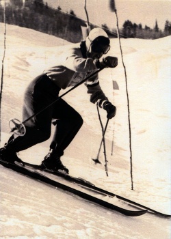 Training for the U.S. Olympic ski team at Aspen, 1950.