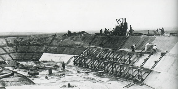 c.1926 Rogers Field construction