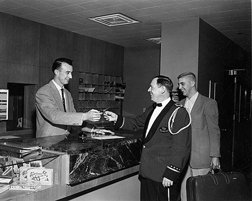 Bellman of the year recognized at the 1956 Bell Hop